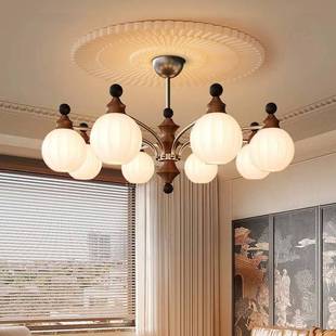 法式 魔豆灯高级感设计师灯具J888 中古风卧室吊灯复古大厅2024新款