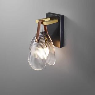 中山工厂展厅创意珍珠贝壳壁灯现代轻奢客厅背景墙灯设计师艺术卧