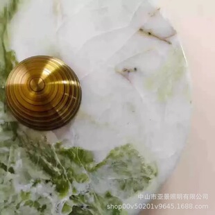 绿玉壁灯现代室内装 饰石材大理石壁灯设计师客厅背景灯卧室床头灯