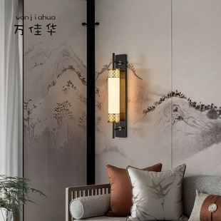 新中式 中国风卧室床头灯 壁灯大气客厅沙发背景墙灯具设计师款