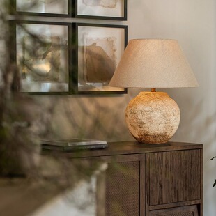 侘寂风台灯日式 摆件复古陶罐台灯 卧室床头客厅书房民宿酒店落地式