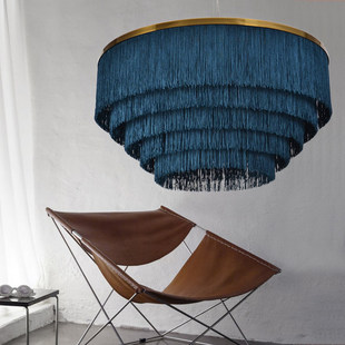 装 店北欧意大利工程软装 饰吊灯 客厅服装 北欧现代商用流苏创意时尚