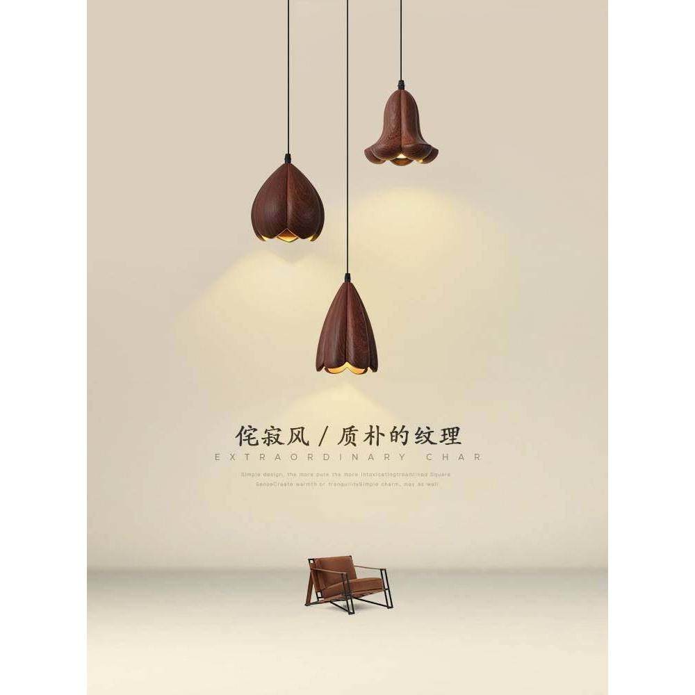 餐厅吊灯个性创意南瓜花苞吧台灯现代简约温馨北欧风前台吊线灯具