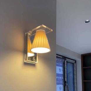 北欧中古风床头壁灯现代简约创意包豪斯客厅卧室走廊书房围感墙灯