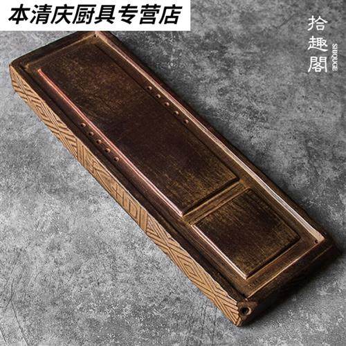 乐骏维乐骏维 汉砖茶盘 中式手工粗陶茶盘复古汉砖陶瓷干泡台功夫