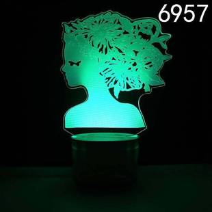 蓝牙底座美女宇航员等人物系列USB插电3D小夜灯LED卧室床头小台灯