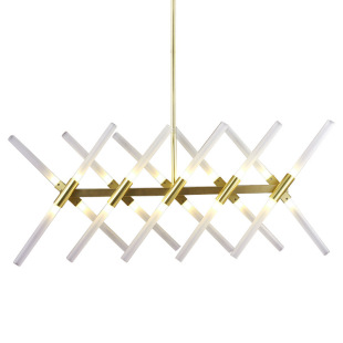 LED客厅吊灯北欧后现代创意个性 卧室餐厅吧台简约艺术玻璃树杈灯