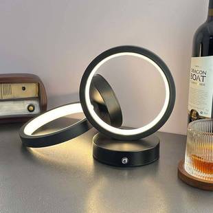 充电酒吧台灯铁艺装 饰氛围小夜灯餐厅服务灯卡座咖啡厅清吧桌灯