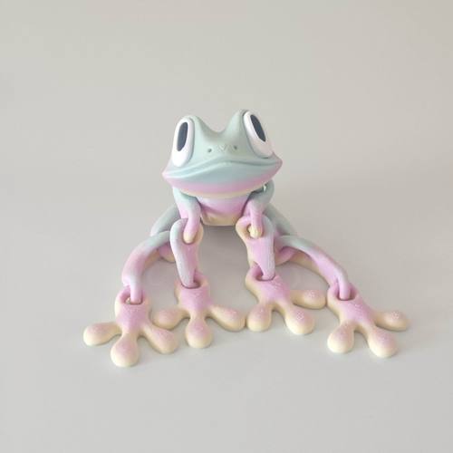 青蛙3D打印冰箱贴磁吸关节可模型