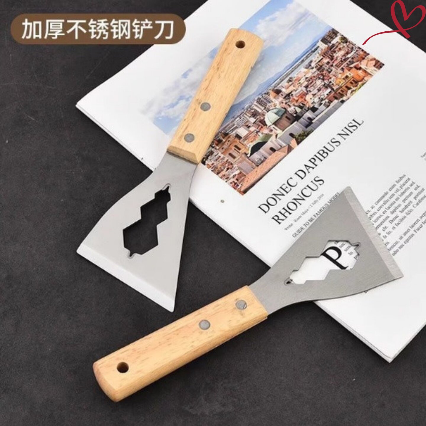 不锈钢多功能日式铲刀三角铲子