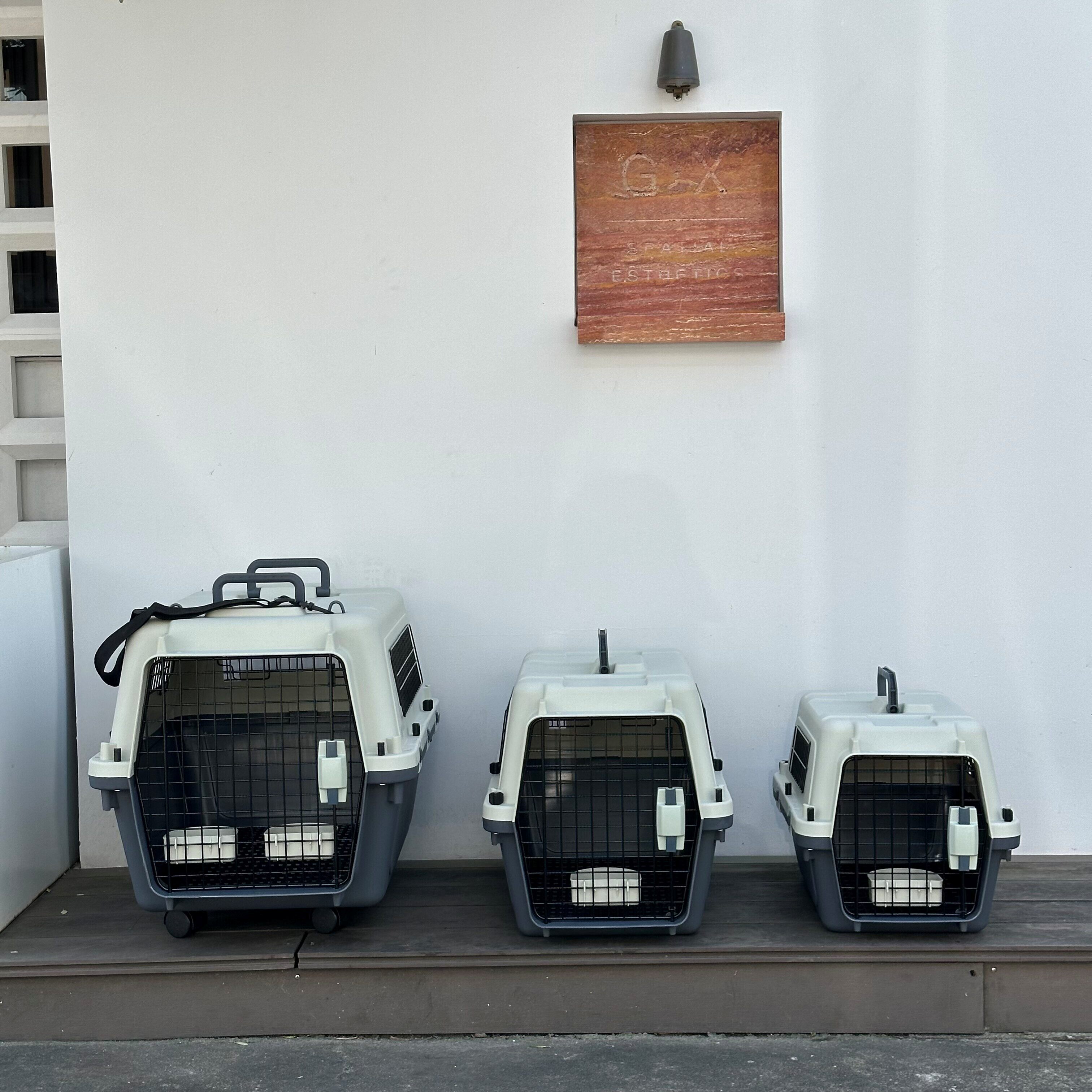 国际航空宠物运输箱 狗猫空运便携笼 符合航空托运狗笼