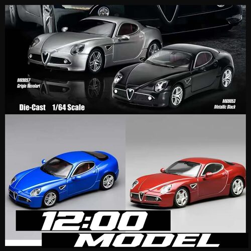 MH 1/64 阿尔法罗密欧8C Alfa Romeo Competizione 合金汽车模型