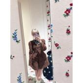 zui高品质 shushu复古优雅气质蝴蝶结外套女收腰圆领风衣