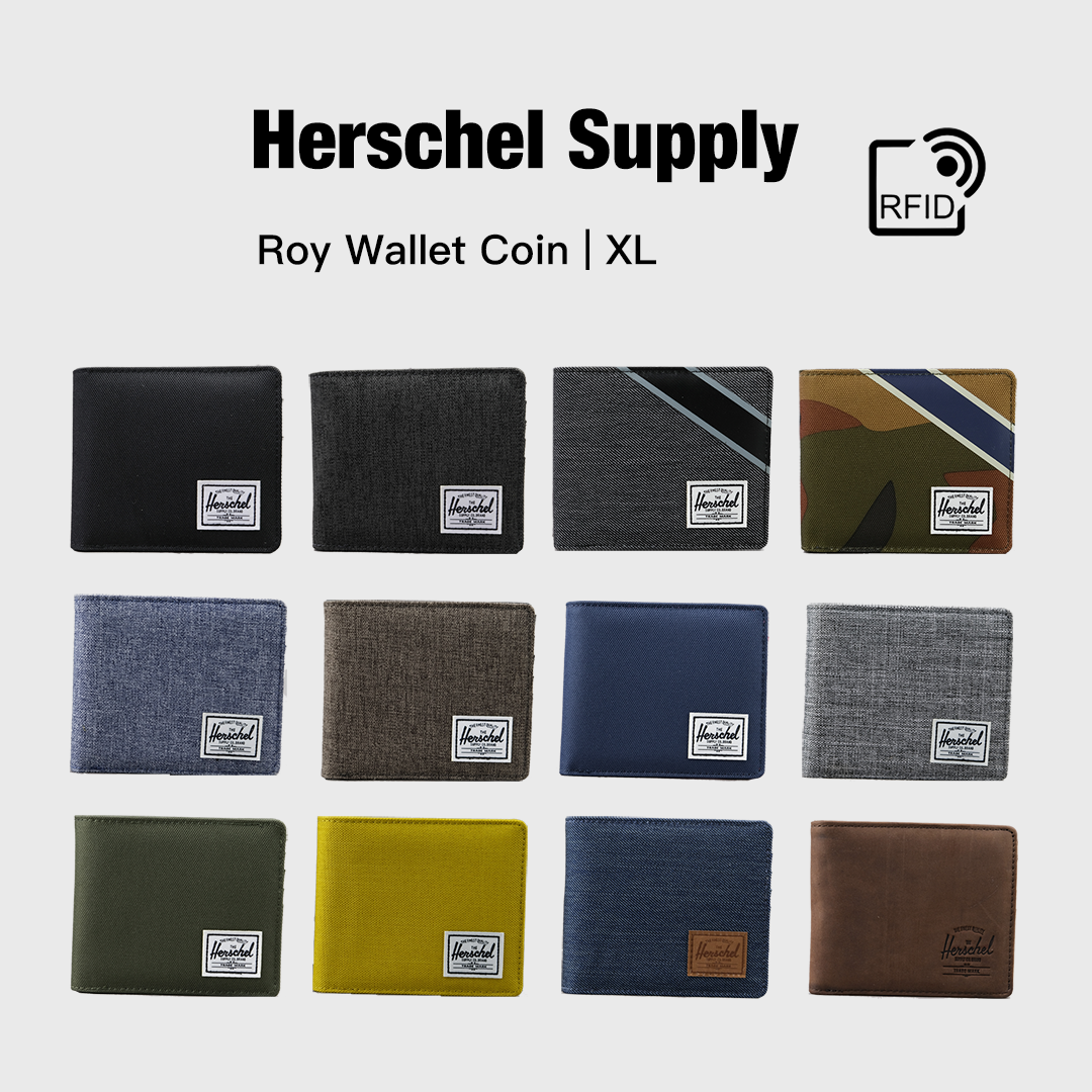 包邮Herschel Roy Coin XL 大号 短款防盗刷钱包男钱包10765系列