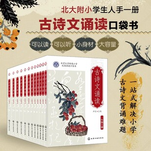 北大附小校园读本古诗文诵读全12册【单册任选】尹超主编北京大学附属小学校园经典小古文读本一二三四五六年级上下册小红书小紫书