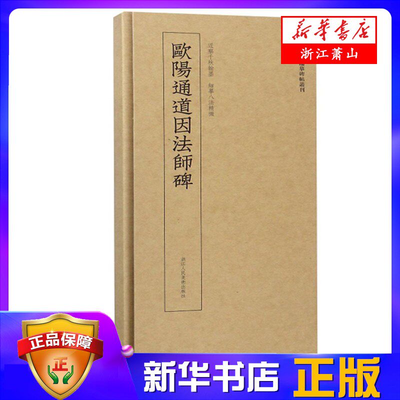 欧阳通道因法师碑/近距离临摹碑帖丛刊  高清正版  原大碑帖单片装帧便临摹 释文注释简体旁注  楷书毛笔字帖 浙江人民美术出版社