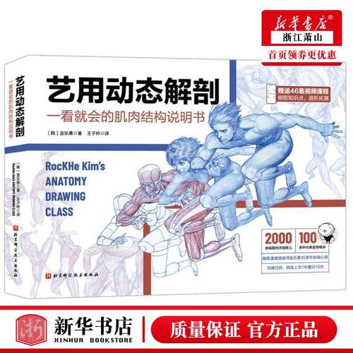 新华正版 艺用动态解剖一看就会的肌肉结构说明书 韩金乐熹孙冬梅王子衿 艺术 艺术理论 北京科技 北京科学技术 图书籍