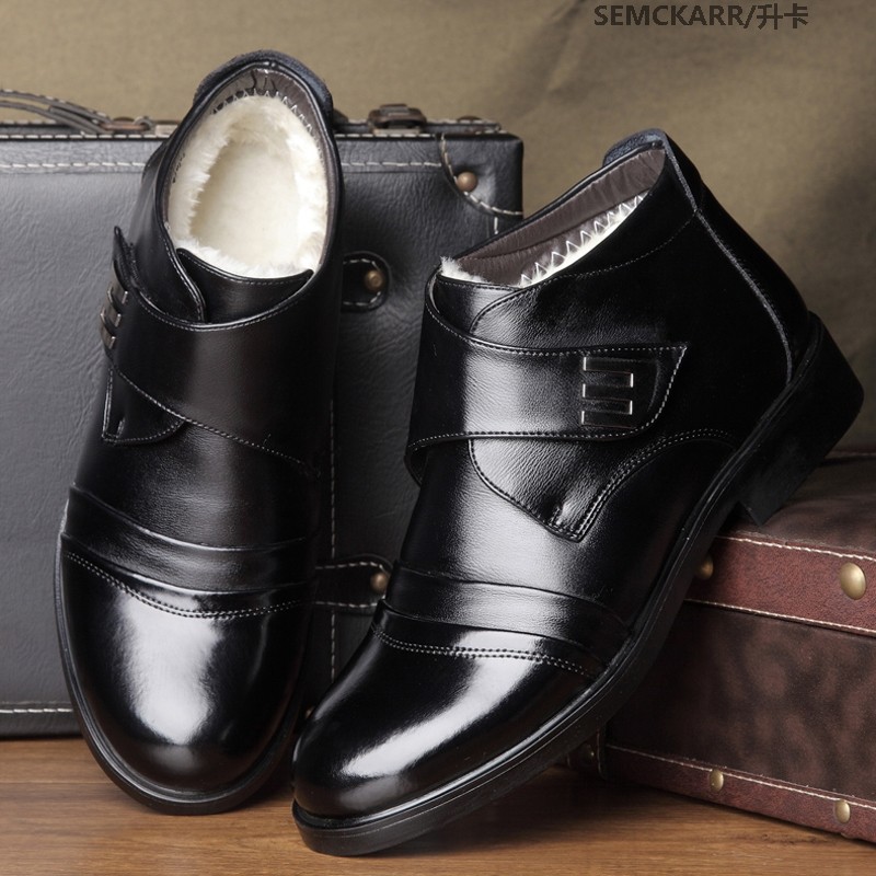 男式棉鞋中老年父亲皮毛一体羊毛加厚保暖棉靴仿滑冷天爸爸靴|msdalam kategori Kasut lelaki popular, but - dari Buy2taobao.com untuk memberikan perkhidmatan ejen Taobao profesional membeli