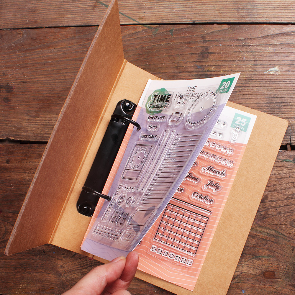 透明印章收纳本活页相册日本KODOMO NO KAO 硬纸板装饰