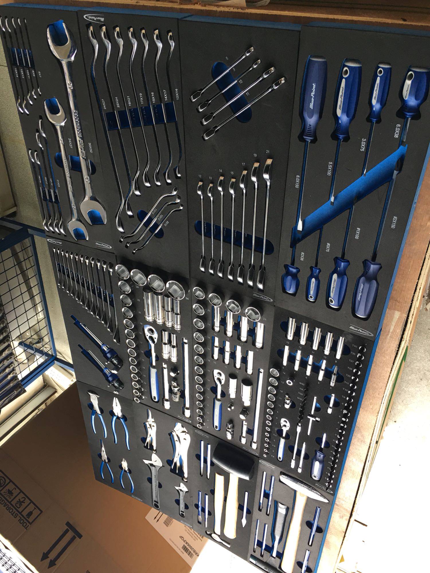 美国实耐宝蓝点工具eva组套16个 243件工具维修组套