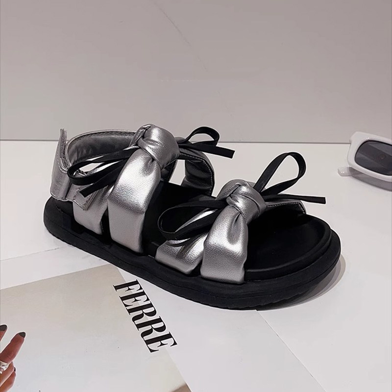 女童凉鞋2025夏季新款儿童银色蝴蝶结软底女孩夏天鞋大童公主鞋潮,童鞋/婴儿鞋/亲子鞋,凉鞋,淘宝优惠券,粉丝福利购,淘宝优惠卷