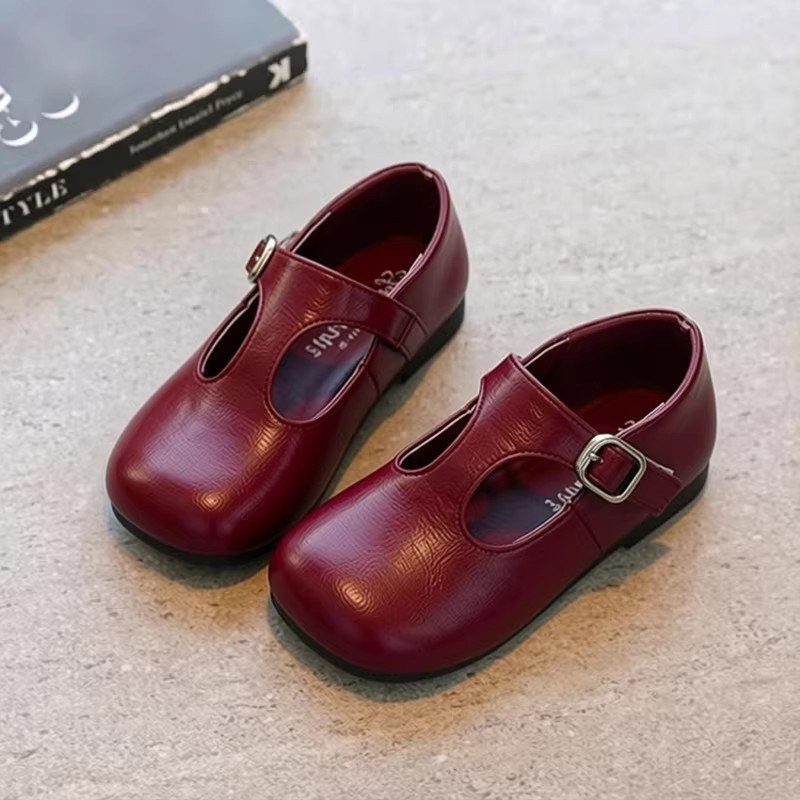新年红女童皮鞋春秋款单鞋女宝豆豆鞋女孩儿童鞋子英伦风玛丽珍鞋,童鞋/婴儿鞋/亲子鞋,皮鞋,淘宝优惠券,粉丝福利购,淘宝优惠卷