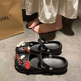 kt猫女童玛丽珍洞洞鞋2026夏季新款儿童芭蕾风沙滩凉鞋外穿凉拖鞋