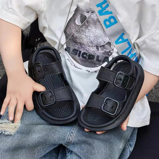 男童鞋子爆款凉鞋2025夏季新款儿童魔术贴车缝线女童中大童夏天鞋