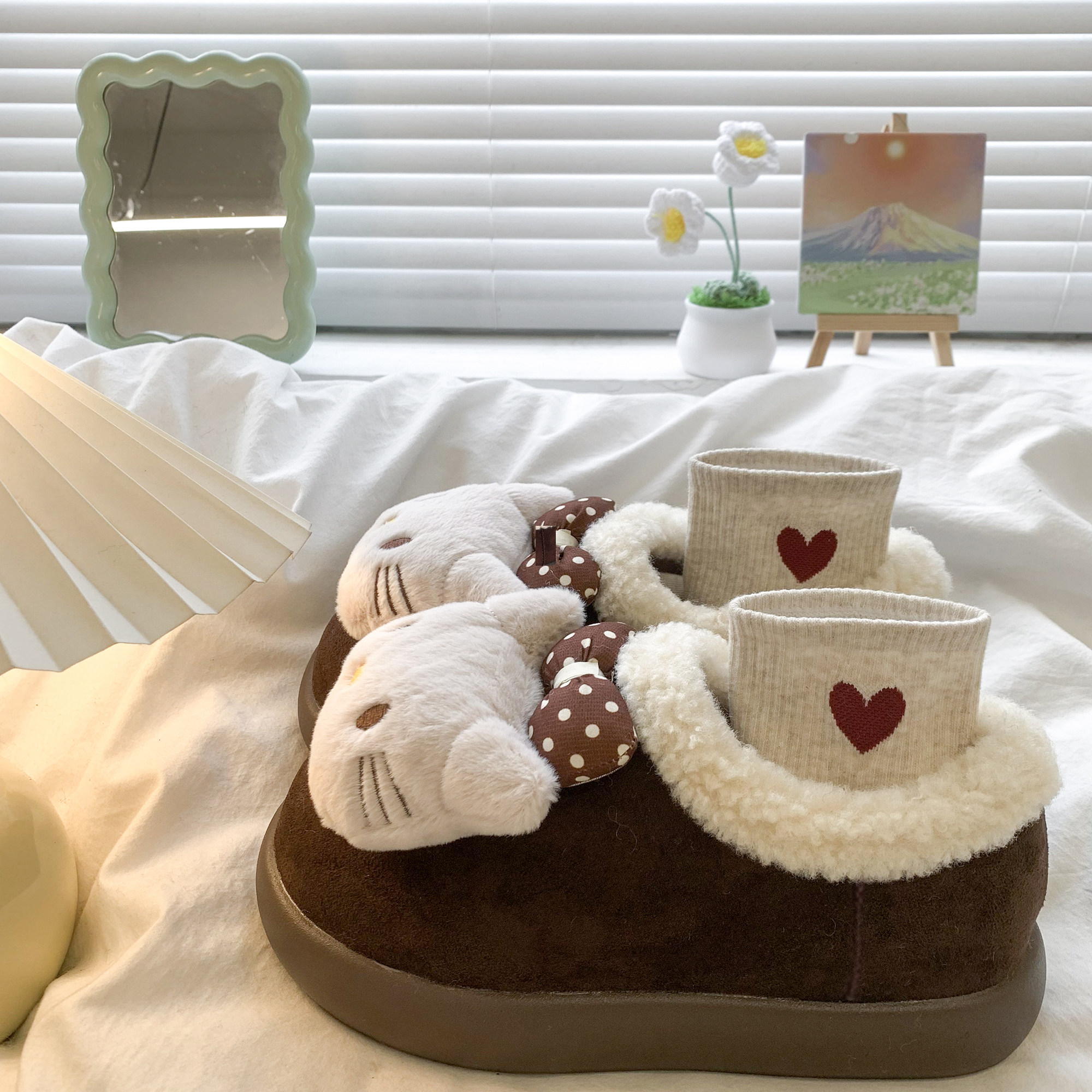 kt猫宝宝雪地靴儿童棉鞋加绒加厚勃肯鞋女童卡通kt猫毛毛鞋保暖鞋,童鞋/婴儿鞋/亲子鞋,雪地靴,淘宝优惠券,粉丝福利购,淘宝优惠卷