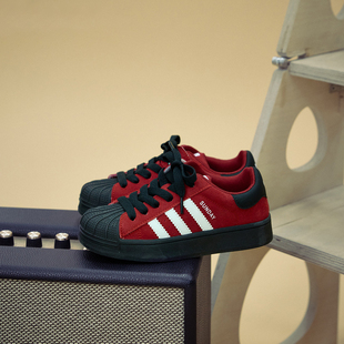 新年红女童板鞋2026春季新款儿童休闲鞋防滑男童运动鞋大童小白鞋