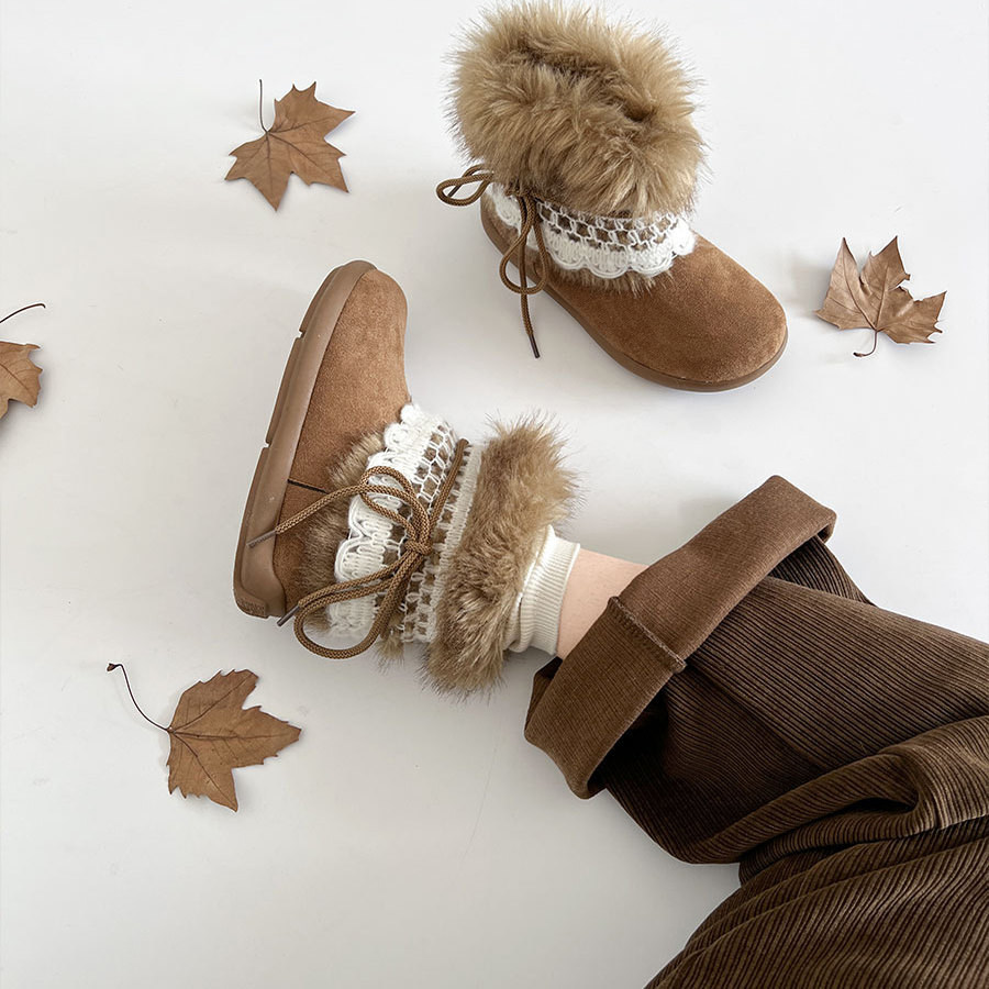 千禧风女童雪地靴加绒勃肯鞋2025冬季新款儿童大棉鞋女大童毛毛鞋,童鞋/婴儿鞋/亲子鞋,雪地靴,淘宝优惠券,粉丝福利购,淘宝优惠卷