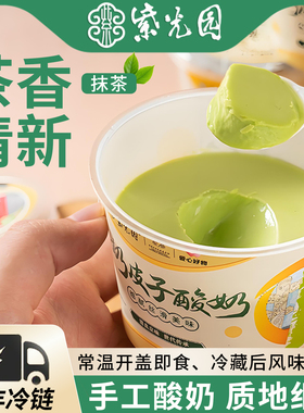 【抹茶口味】紫光园奶皮子酸奶老北京特产旗舰店美食顺丰冷运包邮