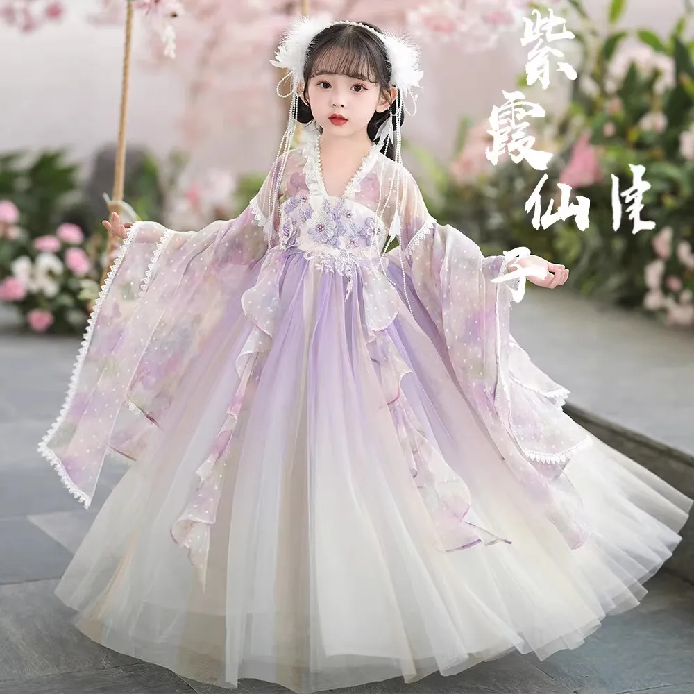 汉服女童2026新款古风连衣裙儿童超仙古装裙子唐装夏季汉服