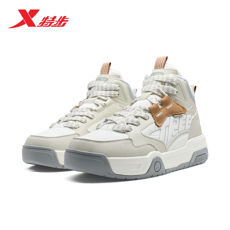 特步男鞋板鞋休闲鞋运动鞋面包鞋