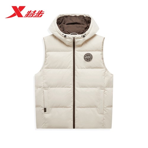 特步篮球-炉火纯青羽绒男款马甲秋冬季保暖运动上衣976429260053