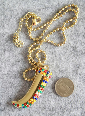 土耳其质感作品毛衣链满100包邮