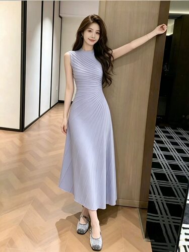 韩系温柔风夏季裙子清冷高级特别气质奶乖裙2026夏季连衣裙