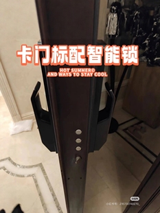 摩根T9装甲门、人脸识别远程对讲智能指纹门锁联网全自动带天地钩