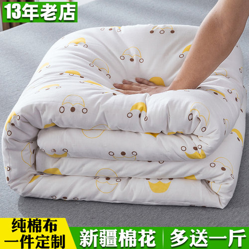 纯棉花被子全棉单人棉被双人冬被