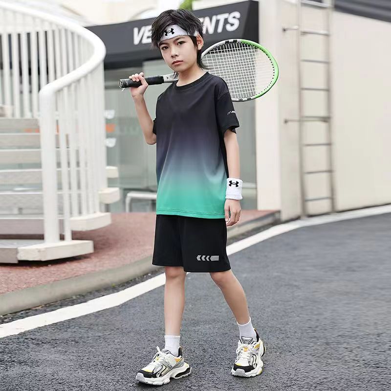 儿童羽毛球服套装男童夏季速干