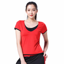 运动上衣女 健美操上衣瑜伽服防震运动上装 路伊梵夏季 舞蹈上衣短袖