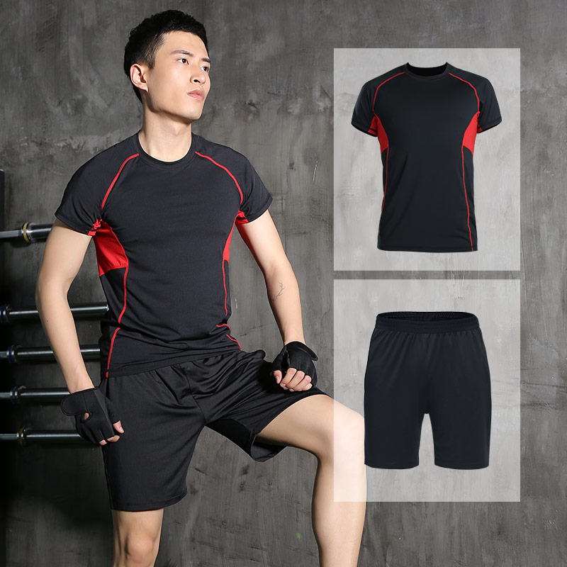 路伊梵夏季冰絲速干透氣健身套裝