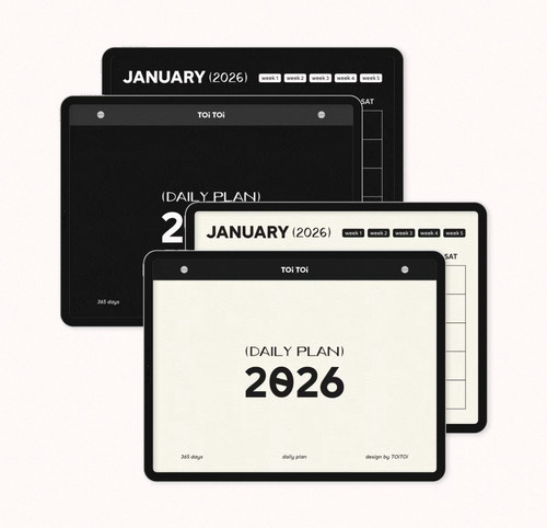 2026电子手帐全年计划本超链接ipad简约笔记本goodnotes
