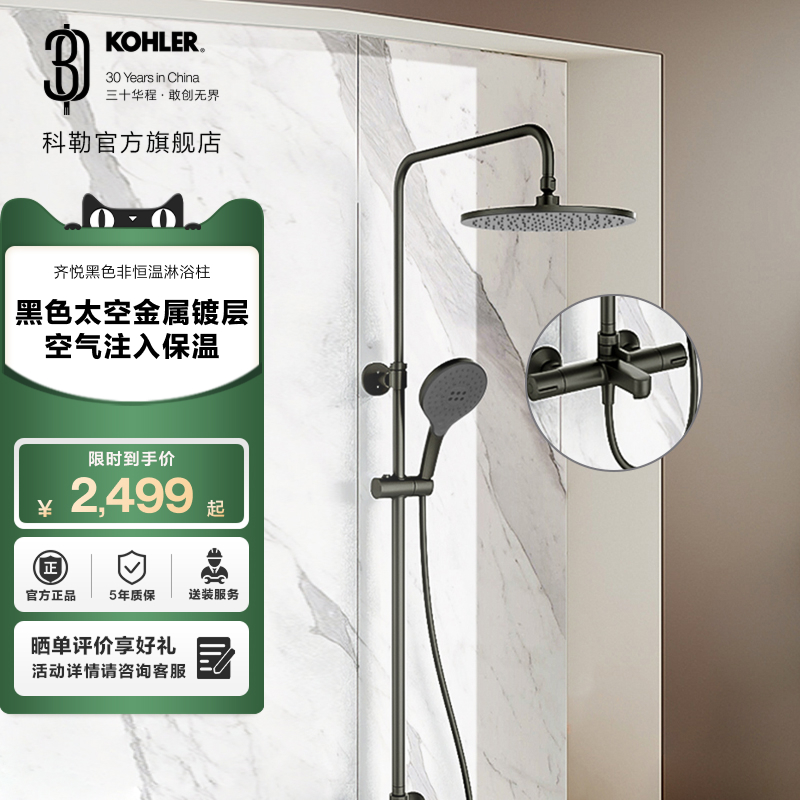 科勒齐悦淋浴花洒套装家用喷头