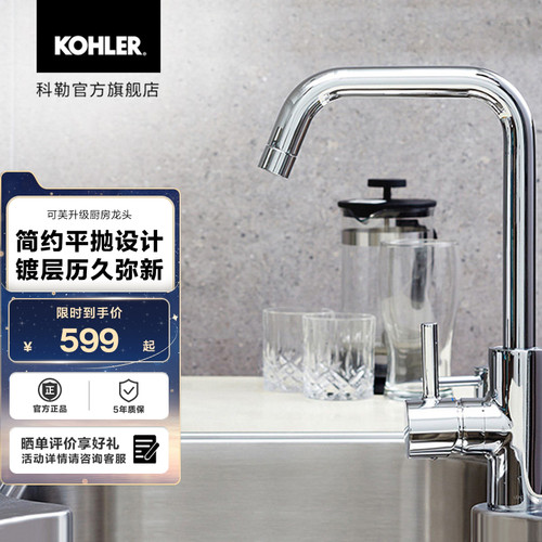 科勒龙头升级厨房水槽97274t