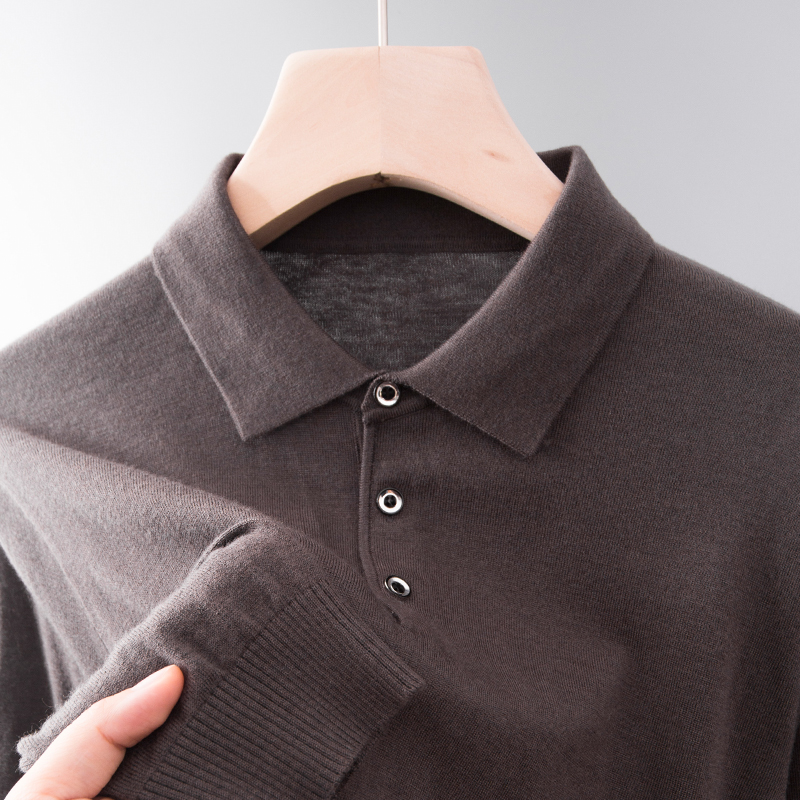 中年爸爸秋冬季新款针织衫上衣