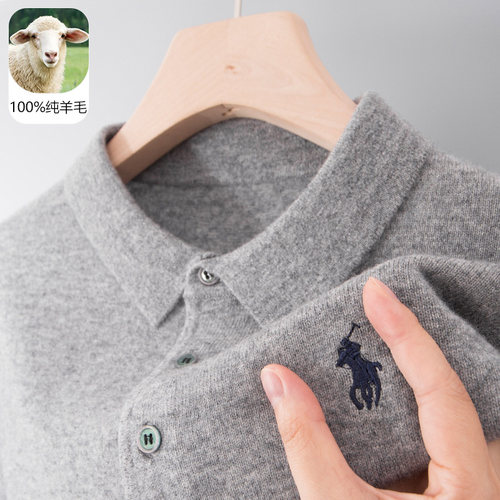 中年爸爸秋冬装新款上衣针织衫