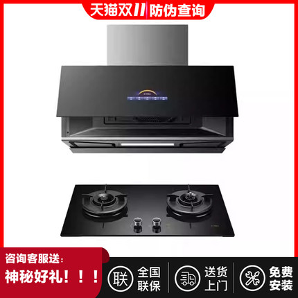 方太P10.i+TE21/22抽油烟机燃气灶套装THK21B顶吸烟灶套餐官方旗