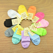 A010糖果色涤棉中筒纯色女袜彩色多色可选春秋款 韩版 袜子