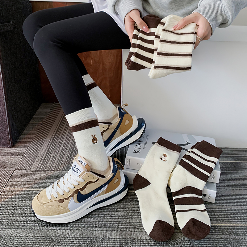 加厚保暖女士棉质毛巾袜